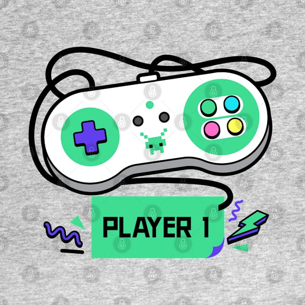 Player 1 by Creative Meows